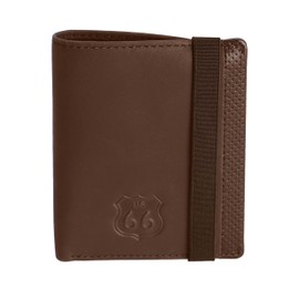Route 66 Miguel Wallet for Men, Wallet with Wallet, Card Holder for Men, Leather with RFID Men, Leather Wallet, Brown, Estándar