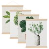 Pack of 4 Poster Strips, 30 cm, Natural Wood N52