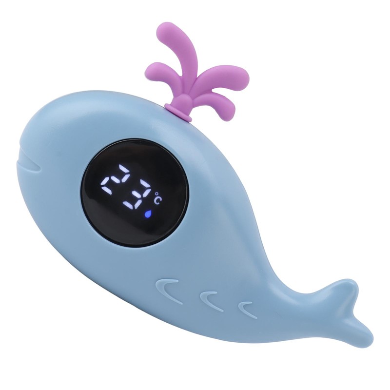 Baby Bath Thermometer Digital Cartoon Cute Whale Thermometer Multi Functional