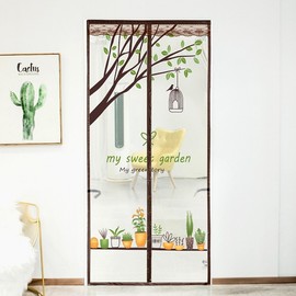 Garden Door Mosquito Net (100x210cm) Front Door Screen 6ea