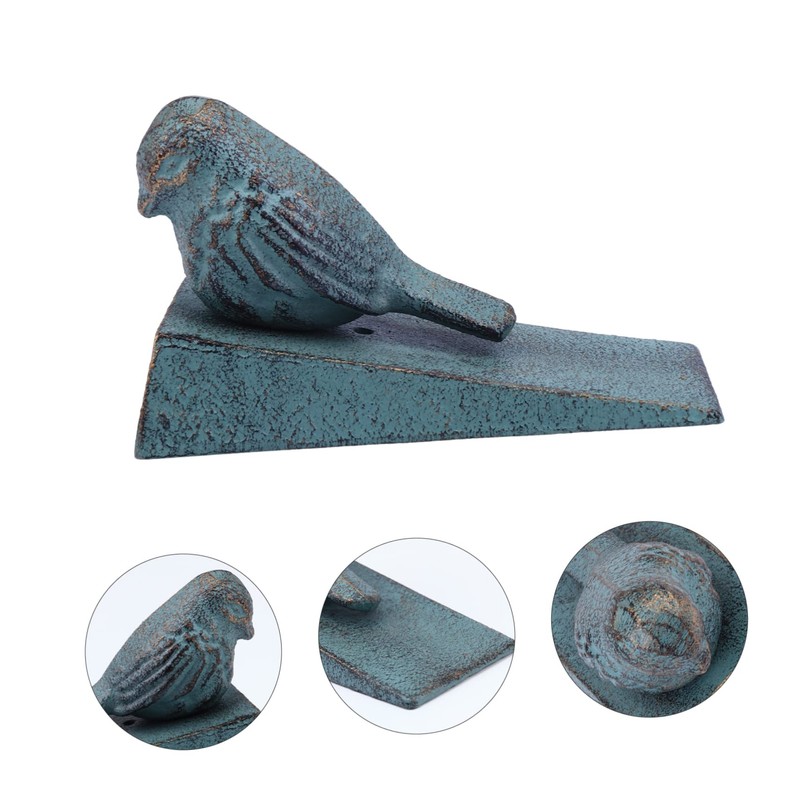 Ciieeo No Drill Door Stopper Large Size Door Wedge Draft