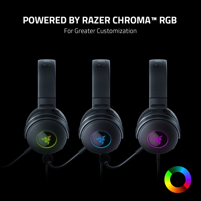 Razer Kraken V3 Hypersense Wired USB Gaming Headset with Tactile