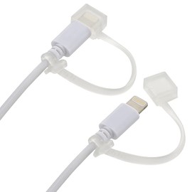 Ohm Electric HS-A2SPCT3-W 00-5197 OHM Lightning & Micro USB Plug Cover, White, Pack of 2