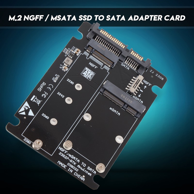 2 in 1 Mini M.2 NGFF &amp; MSATA SSD to