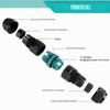 Cable Connector Waterproof IP68 - Cable Connector Waterproof 3-Pin Earth
