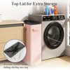 Optish 50L Pink Slim Laundry Hamper, Narrow Laundry Basket with