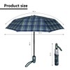 8-Rib Three-Fold Automatic Silver Umbrella, Sun and Rain Dual-Use -