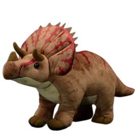 Tiny Heart Triceratops Dinosaur Soft Toy Plush Toy Realistic Dinosaur Plush Beautiful Animal Cute and Soft Gifts Dinosaur for Children Boys and Girls Toy Brown 21 Inches