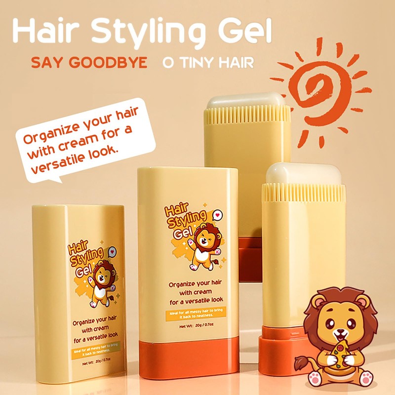 Hair Wax Stick For Styling - 2-in-1 Design With Built-in