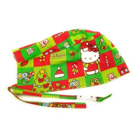 Scrub Hat Cartoon Characters Christmas Fabric Cap Do-Rag