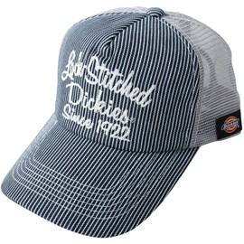 Dickies Unisex Original Logo Mesh Cap, Women’s, Men’s, American Casual Street Style, Black, Chain Stitch Hickory