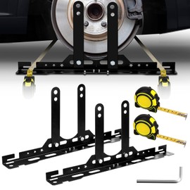 FODAHRWS Alignment Tools Automotive, Toe Plates Wheel Alignment Tool, Car Tire Measure Kit with 2 Measuring Stands, 2 Tape Measures