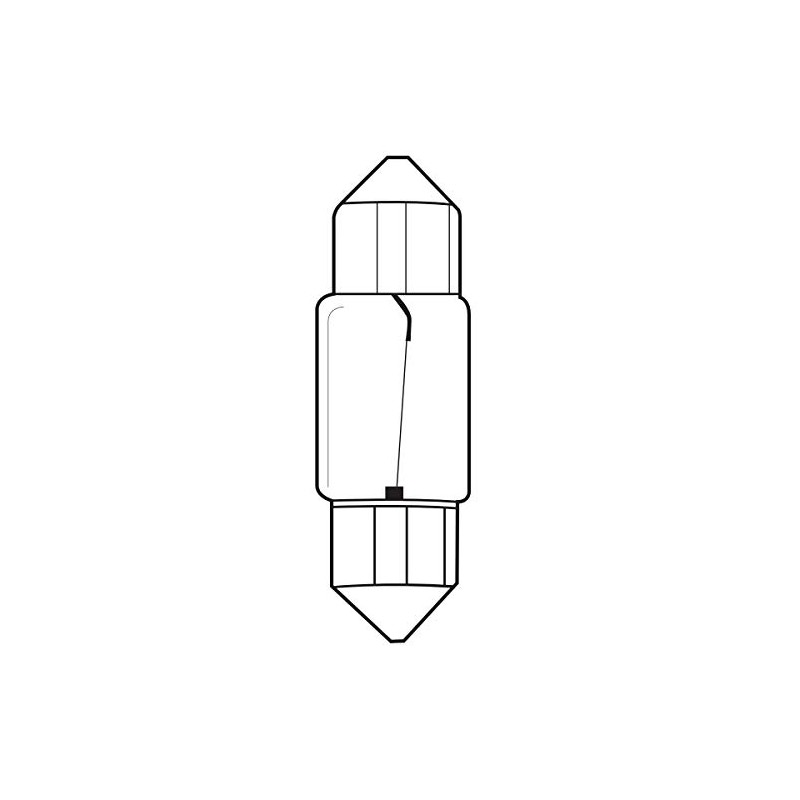 10x BREHMA C21W Festoon 21W 12V SV8.5-8 43 mm 15