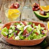 Elsjoy 8 Pack 8 Inch Wooden Woven Salad Bowl, Reusable