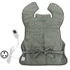 Back Heating Pad Dark Grey Soft Plush Hands Free Design
