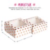 Anniversary House 2-pack Treat Boxes, Rose Gold Polka Dot Foil