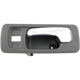 Dorman 92429 Front Driver Side Interior Door Handle Compatible with Select Honda Models, Black; Chrome