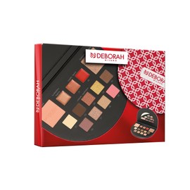 Deborah Milano Women's Make Up Beauty Gift Gift No. 1 Mini Warm Tones Including Palette of Eyeshadow, Gloss, Lipstick and Face Powder with Various Surfaces and Colours