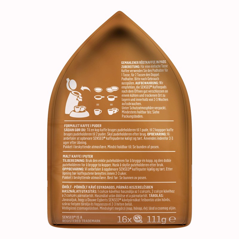 Senseo Strong / Dark Roast, Pack of 5, 5 x