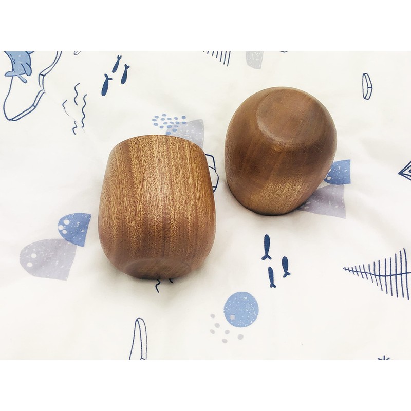 HomeImpel 4 Pack Wooden Coffee Cups Tea Cups, 4oz, 120ml,