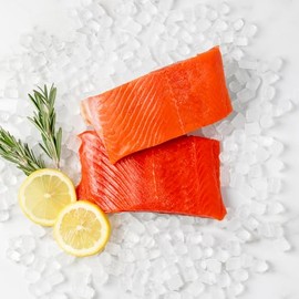 SeaBear Wild Alaskan Sockeye Salmon Dinner Fillets, 6 oz (6 Fillets)