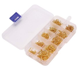 Fishing Hooks 500 Pieces Sea Fishing Terminal Tackle Hooks Sizes 3-12 Fishing Hooks Set with Clear Fishing Box for Fishing Accessories (#3)