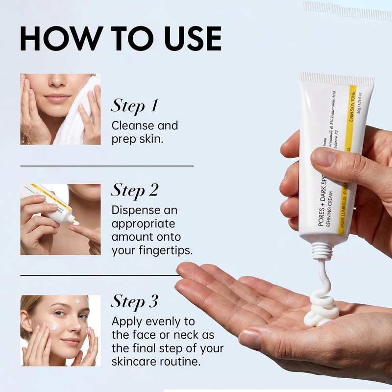 Pores Dark Spot Cream with Arbutin, Tranexamic Acid & Niacinamide