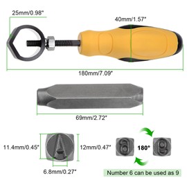 HARFINGTON 36pcs Metal Stamping Kit 25/64" (10mm) (A-Z, 0-8, "&" Symbol) Steel Letter Punch Press Tool with Holder to Stamp on Metal, Plastic, Wood, Leather, Silver