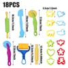 18 Pcs Dough Tools Playdough Tools and Cutters Dough Tools