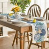 Bazasa Table Runner Washable Tablecloth Starfish Shells Table Runner Modern