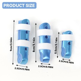 ZelongChen 3Pcs Stay Place Firmly Adjustable Finger Splints Straightening Metal Finger Brace Release Pain Trigger Finger Splint for Adults and Children