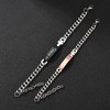 seensea Couples Matching Set 2 Pieces Link Bracelet Titanium Stainless