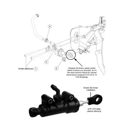 UPR - FORD Mustang Clutch Master Cylinder Rod PERMANENT Lifetime Fix-Repair 2005-2014 S197