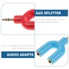 CAXUSD 5sets Professional Headset Splitter 1 to 2 Headphone Adapter