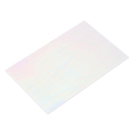 sourcing map Stained Glass Sheet Mosaic Tile 5.9 Inch x 3.9 Inch Bright White Stained Glass Sheets for Crafts DIY, Art Project