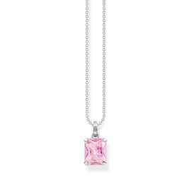 Thomas Sabo Women Necklace Pink Stone 925 Sterling Silver KE1964-051-9