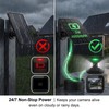 Solar Panel Charger for Blink Camera with 4000mAh Battery 24/7
