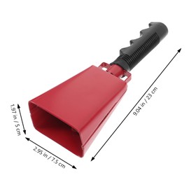 Toyvian Cheering Noisemakers Set 2pcs Football Game Cow Bells for Sports Events