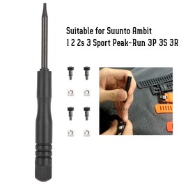 Brrnoo Screw Set Nut + Screwdriver for Suunto Ambit 1 2 2s 3 / Sport Run 3P 3S 3R