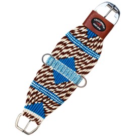 CHALLENGER Horse 32" Horse Western 21 Strand Double Weave Two-Tone Mohair Roper Cinch 97RT15-32