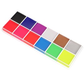 Minkissy National Flag Face Paint 12 Fluorescent Colors Body Makeup Pigment Safe Easy to Apply for Parties