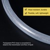 MECCANIXITY Braided Reinforced PVC Tubing 1" ID 1.6ft Transparent High