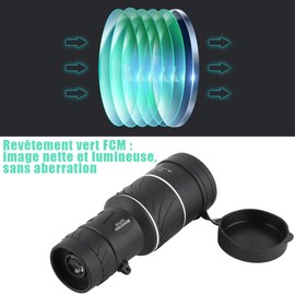 Monocular Telescope, 40×60 HD Monocular Waterproof High Performance Zoom Mini Outdoor Night Film Pocket Telescope Adults Children Bird Watching Climbing Concert Football Game Hiking Travel Hunting