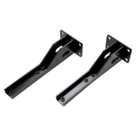 KUAFU Rear Bumper Bracket Compatible with 1986-2001 Jeep Cherokee XJ Black Alloy Steel 2 PCS Black