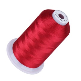 Simthread 5500Yds 40WT - Hilo de bordado - 100% poliéster, más de 170 colores vivos, certificado CPSC, alta velocidad (1000SPM) - Compatible con Brother, Singer, Janome y más, Carmine 807