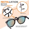 JO Polarized Clip-On Sunglasses UV400 Anti-Glare Lenses with Metal Frame