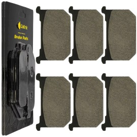 Caltric Front & Rear Brake Pads for Kawasaki KZ1000 Police 1000 1982-2001
