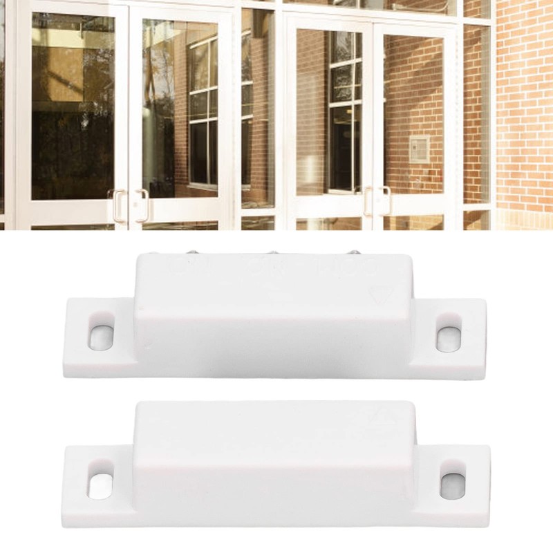 2Pcs Mc-31 Surface Mount Wired Nc Door Contact Sensor Alarm