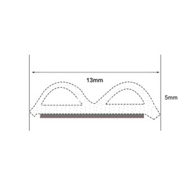 Innico Car Door Mall, Wind Noise Prevention Tape, Wind Noise Blocking, Improves Airtightness, Silent, B-Shaped, 65.4 ft (25 m)
