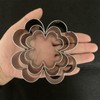 UKoosien 4 Leaf Clover Cookie Cutter Set-Size 3.5" 2.6" 2"-3